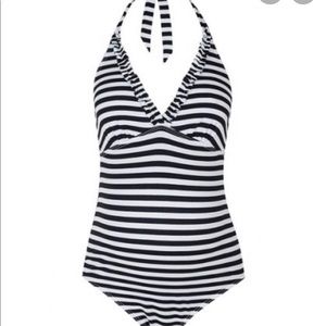 Topshop striped maternity one piece